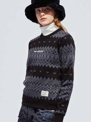 PWCIRCULUS,ピーダブ,PW,ゴルフウエア,おススメ,フェアアイル,LADIES,WOMEN,ニット,トップス,クリスマスギフト,プレゼント選び,ゴルフプレー