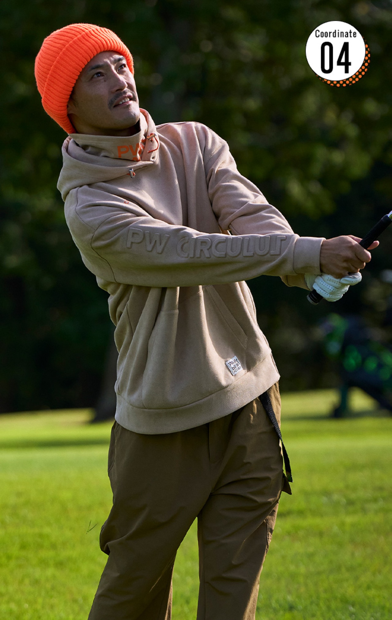 PWCIRCULUS,ゴルフウエア,気温別コーディネートの画像,そろそろ準備15℃~10℃コーデ4,メンズコーディネート,メンズモデル