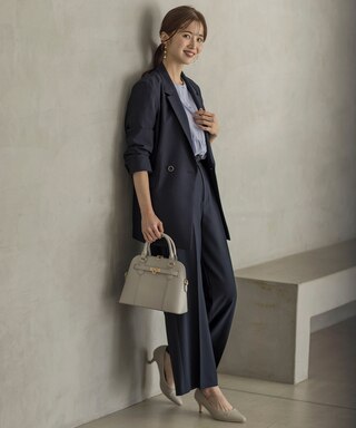 【UVカット・接触冷感・吸水速乾】スマートビューティストレッチ ダブルブレストジャケット