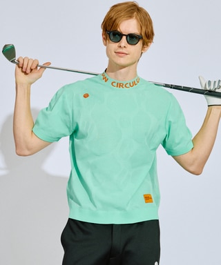 PWCIRCULUS,ピーダブ,PW,ゴルフウエア,モックネック,おススメ,MENS,2025春夏,新作ウエア,ニットモック
