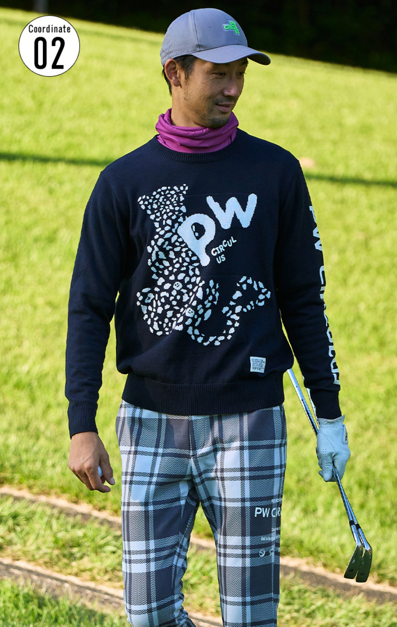 PWCIRCULUS,ゴルフウエア,気温別コーディネートの画像,お洒落も防寒も10℃~5℃のコーデ2,メンズコーディネート