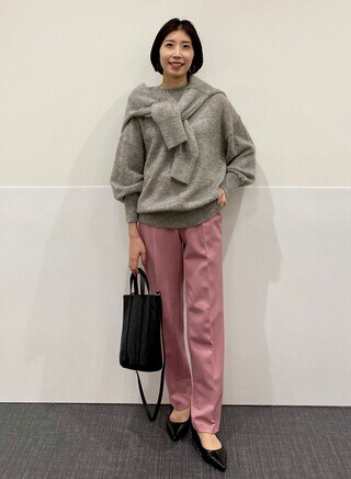 【中村アンさん着用】ファインモヘヤ Vネック カーディガン(番号2J32)