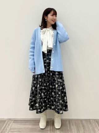 【WEB限定】ミックスカラーニット カーディガン