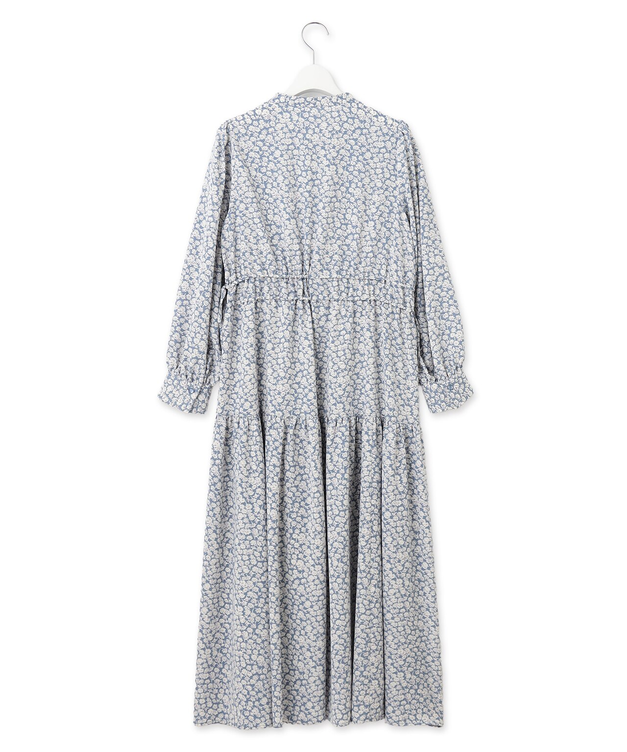 フラワープリントドロスト ワンピース