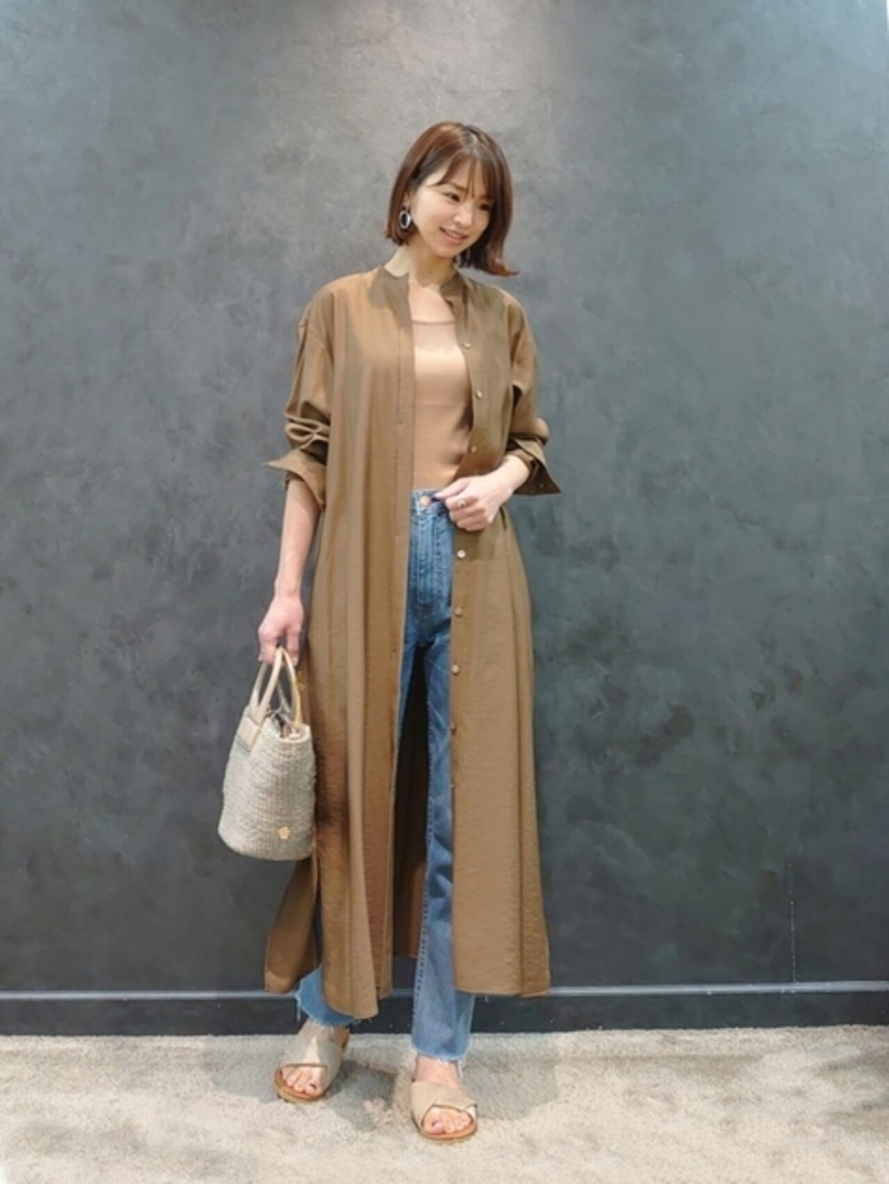 【中村アンさん着用】23区DENIMハイライズカットオフデニム