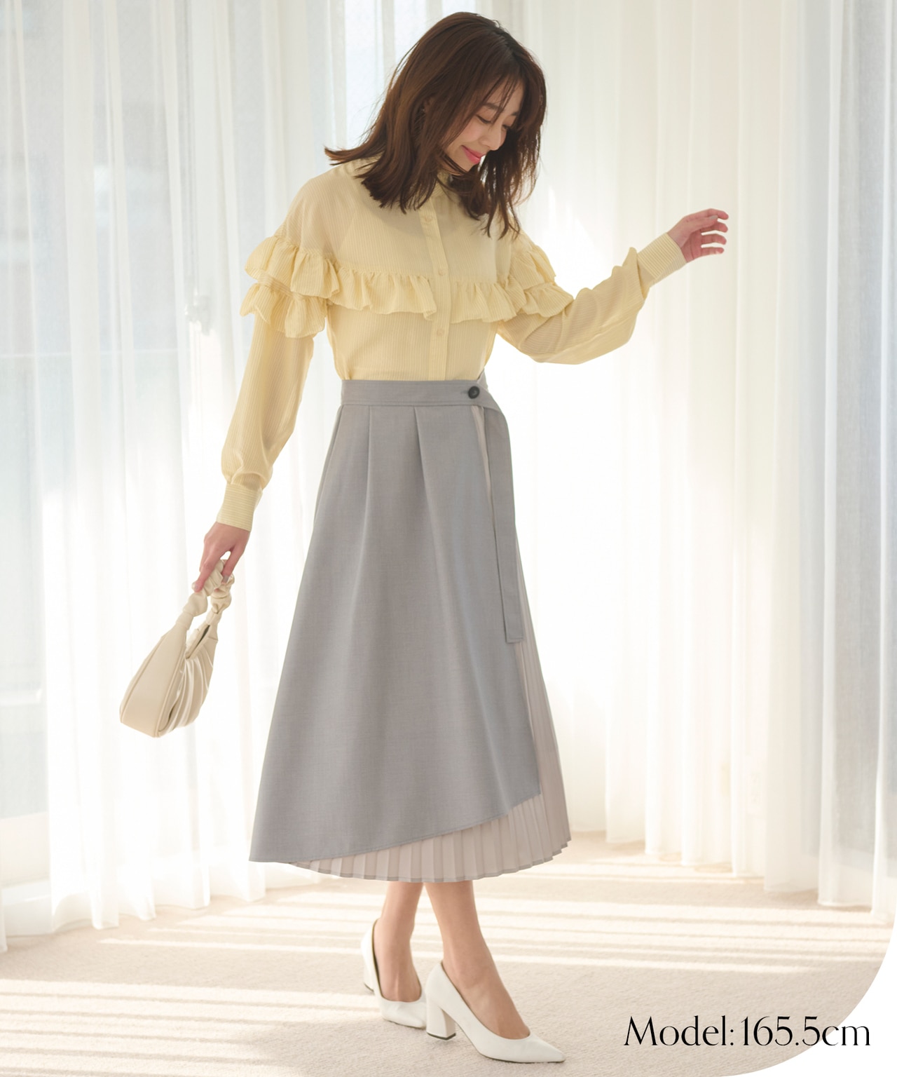 フリル ブラウス