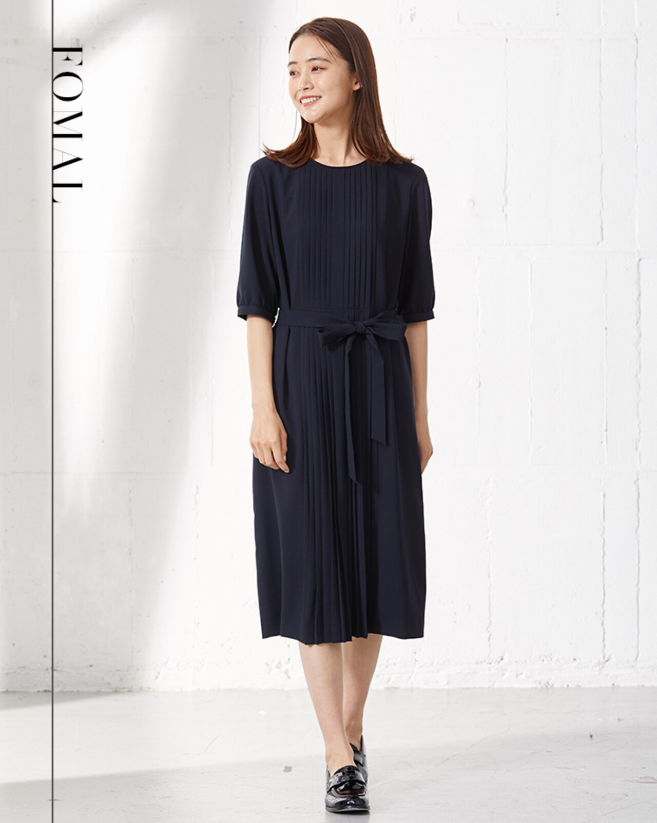 ネイビージョーゼットワンピース