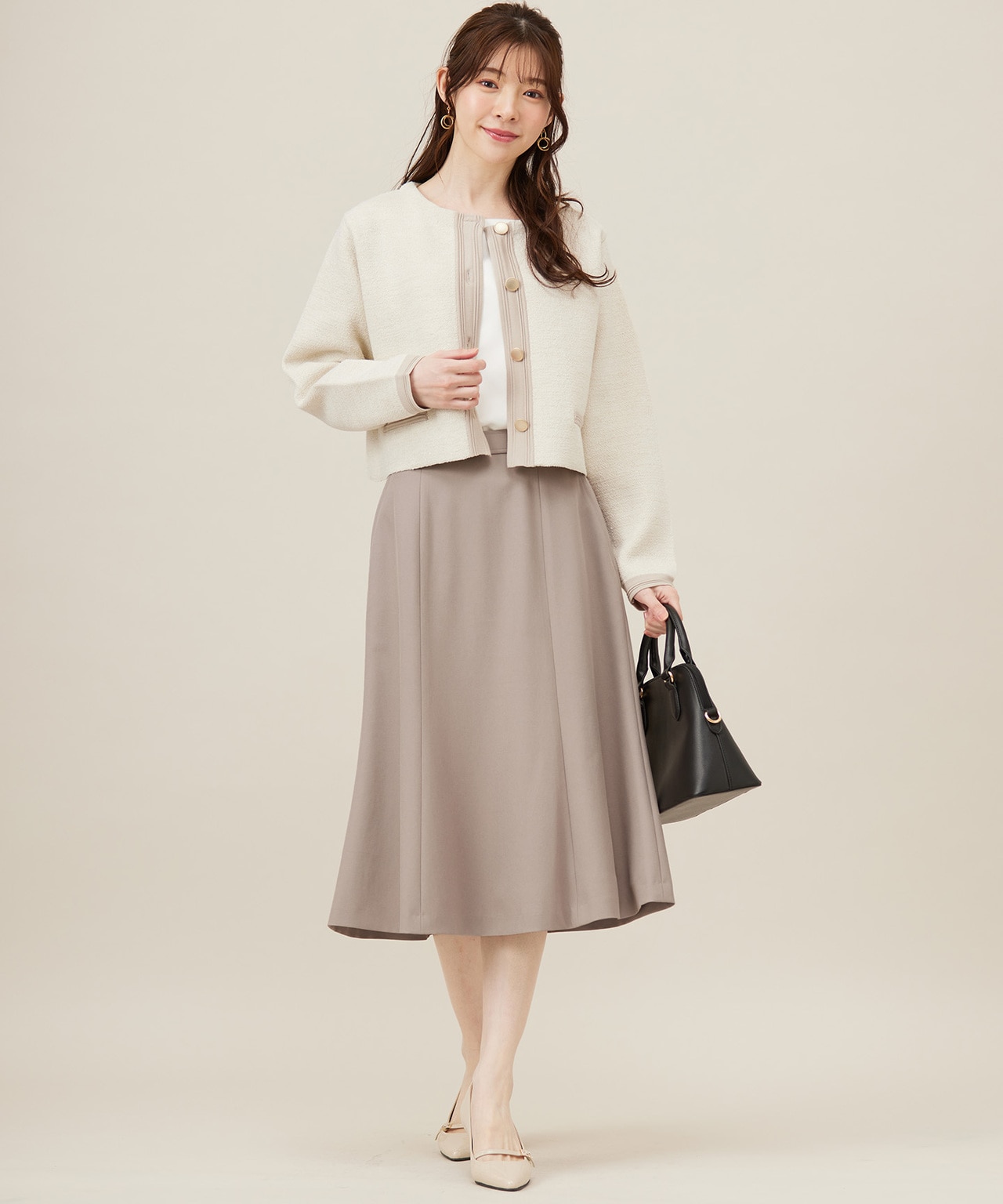 【洗える】バイカラーラメニット カーディガン