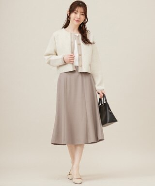 【洗える】バイカラーラメニット カーディガン