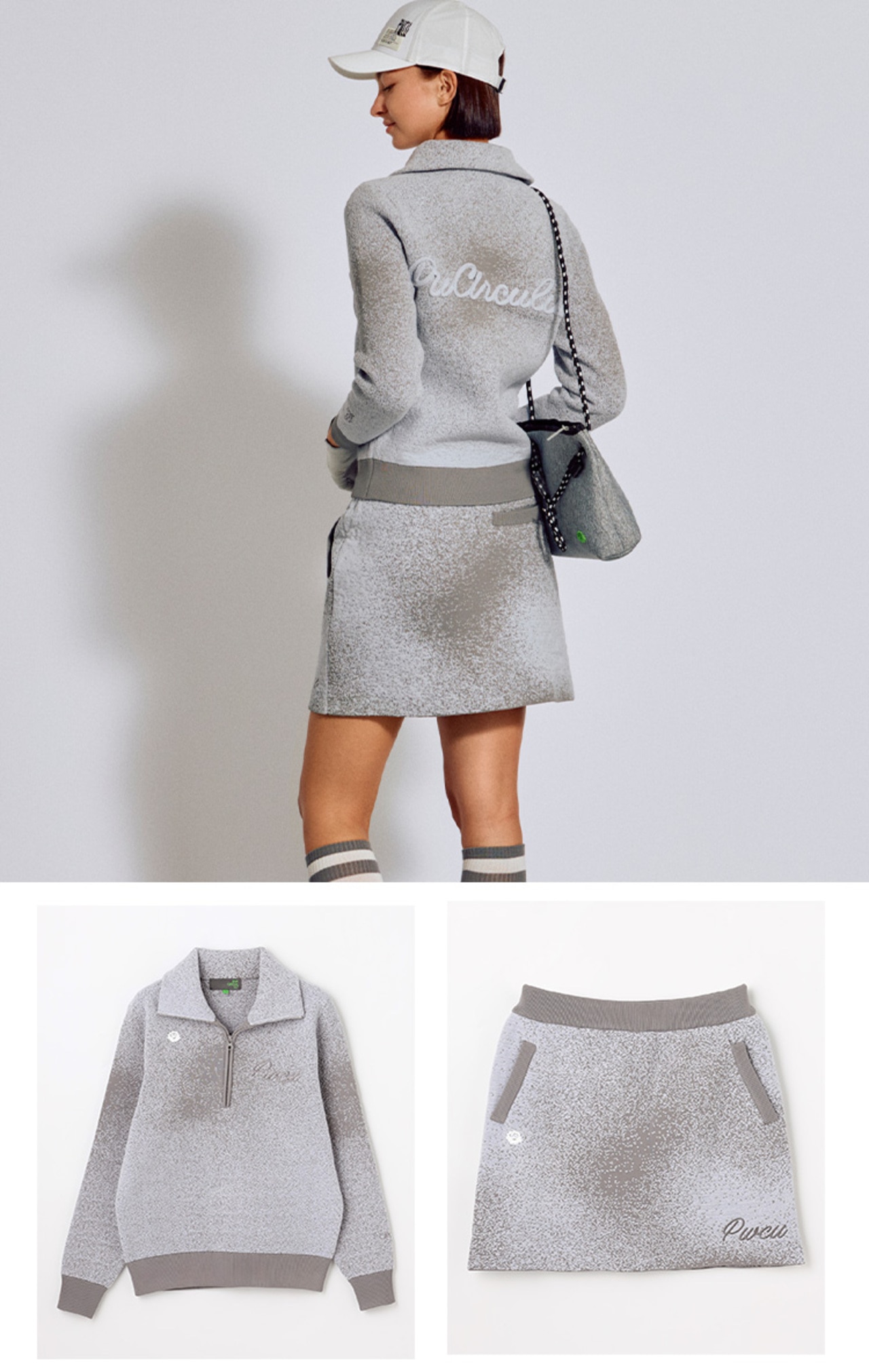 PWCIRCULUS,ピーダブ,PW,ゴルフウエア,ゴルフウェア,気温,最低気温,LADIES,WOMENS,ニット,グラデーションニット