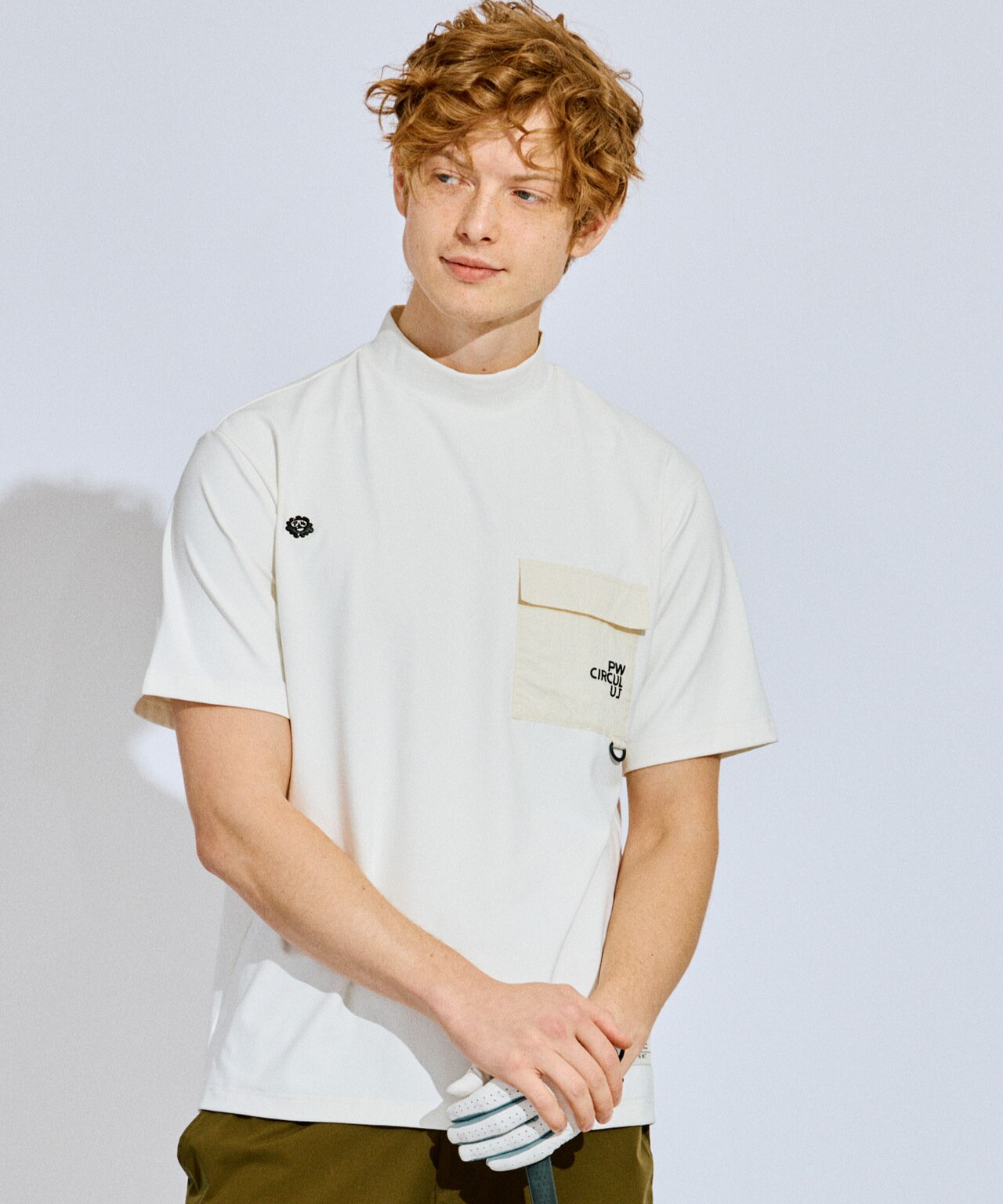 PWCIRCULUS,ピーダブ,PW,ゴルフウエア,モックネック,おススメ,MENS,2025春夏,新作ウエア,ポケットT