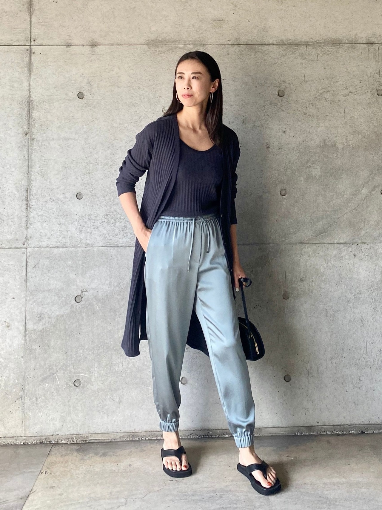 【ラウンジウェア】アイレットテレコ