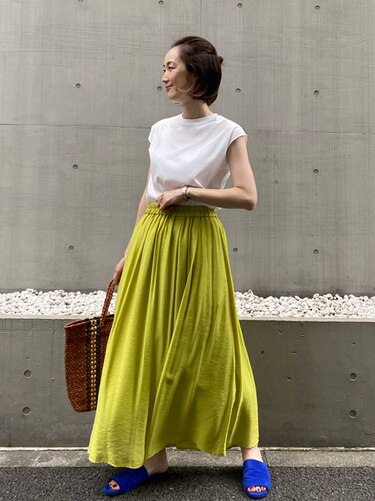 【UNFILO/Sサイズ有】撥水 カラースカート