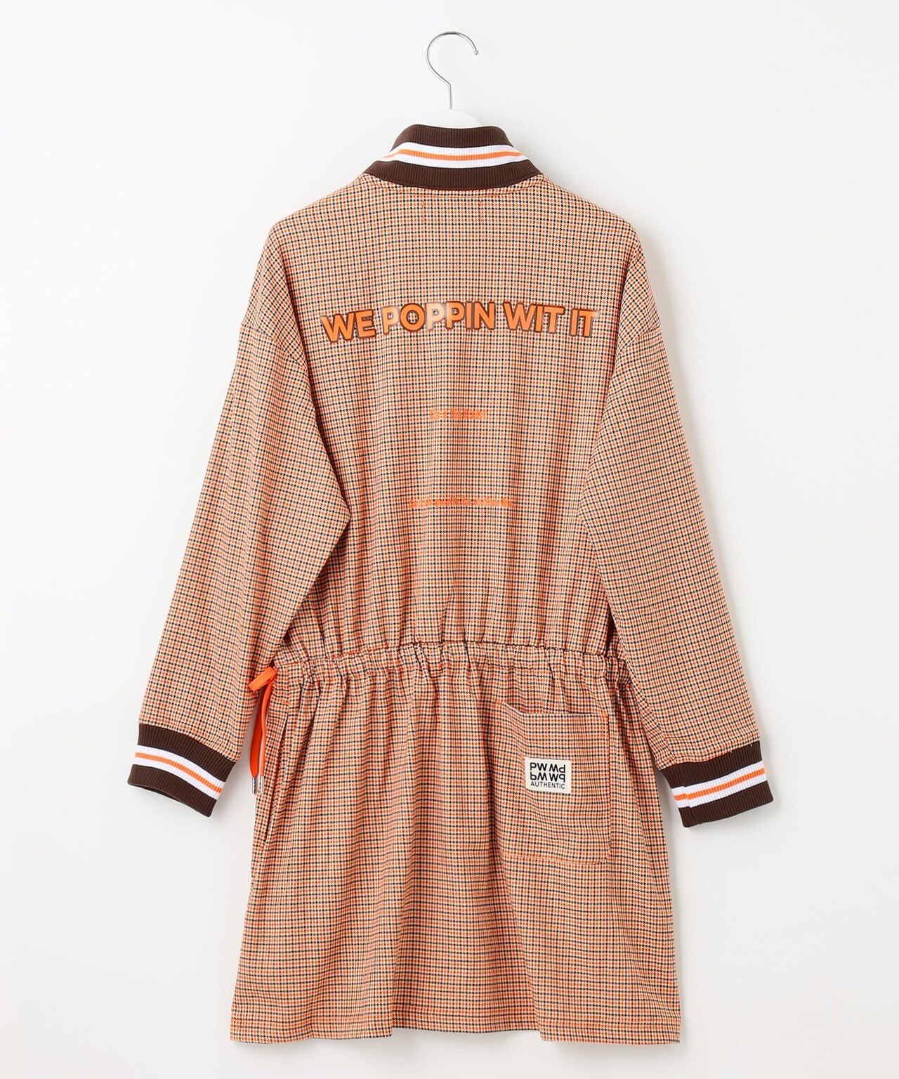 PW,PW CIRCULUS,ゴルフワンピ,ゴルフウエア,ゴルフ,秋ゴルフ,オレンジ系