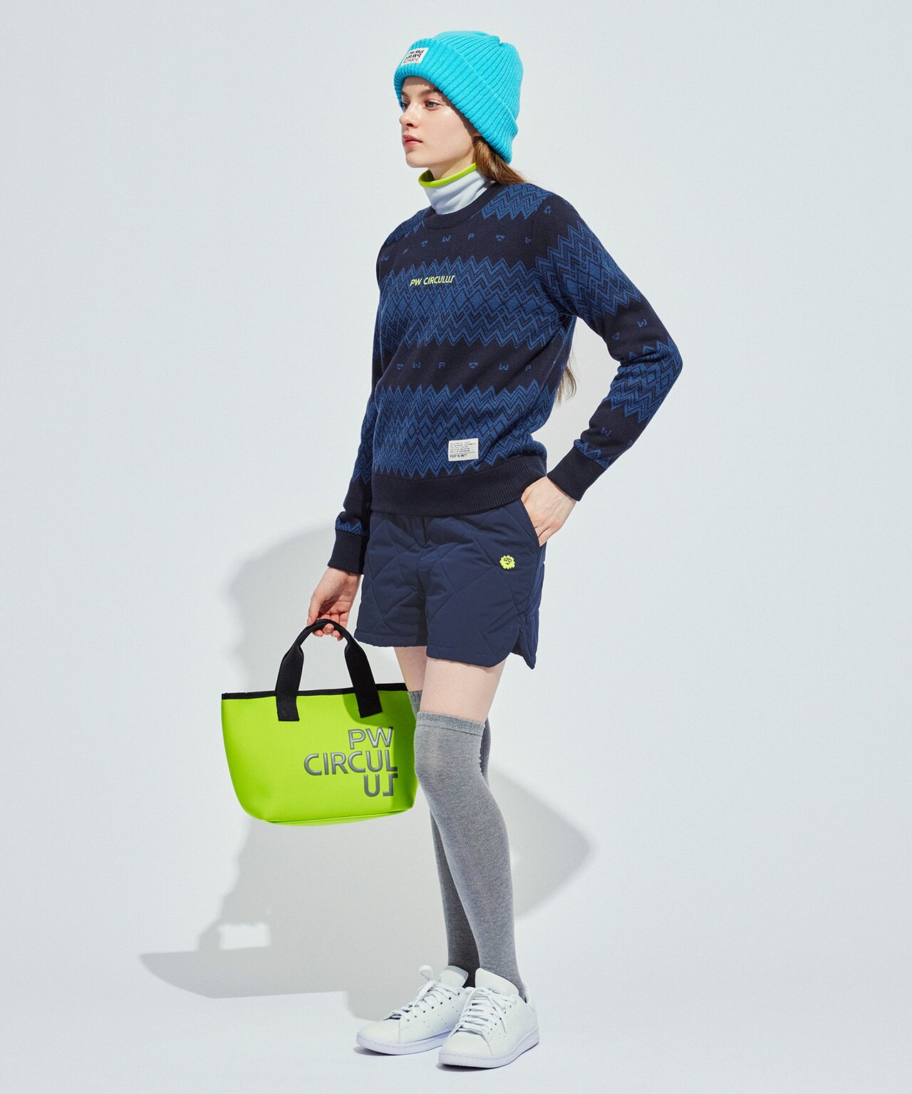 PWCIRCULUS,ピーダブ,PW,ゴルフウエア,おススメ,WOMENS,LADIES,フェアアイル,フェアアイルニット,ニット,ニットフーディ,ゴルフアウター,クリスマスギフト,プレゼント選び,ゴルフプレー