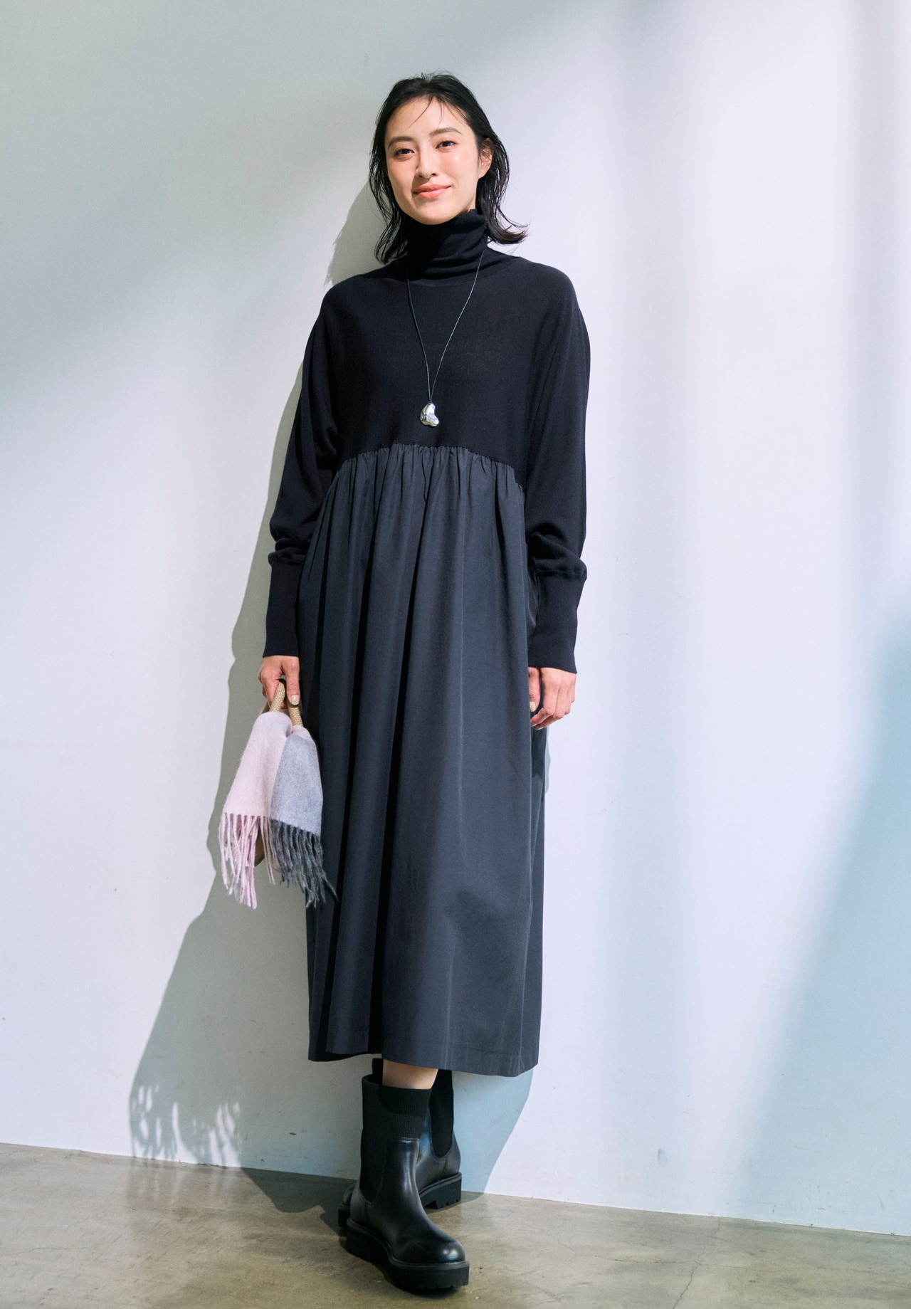 ニットワンピース