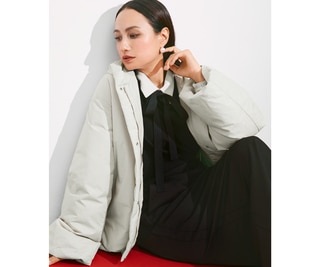 バイカラー襟トップス