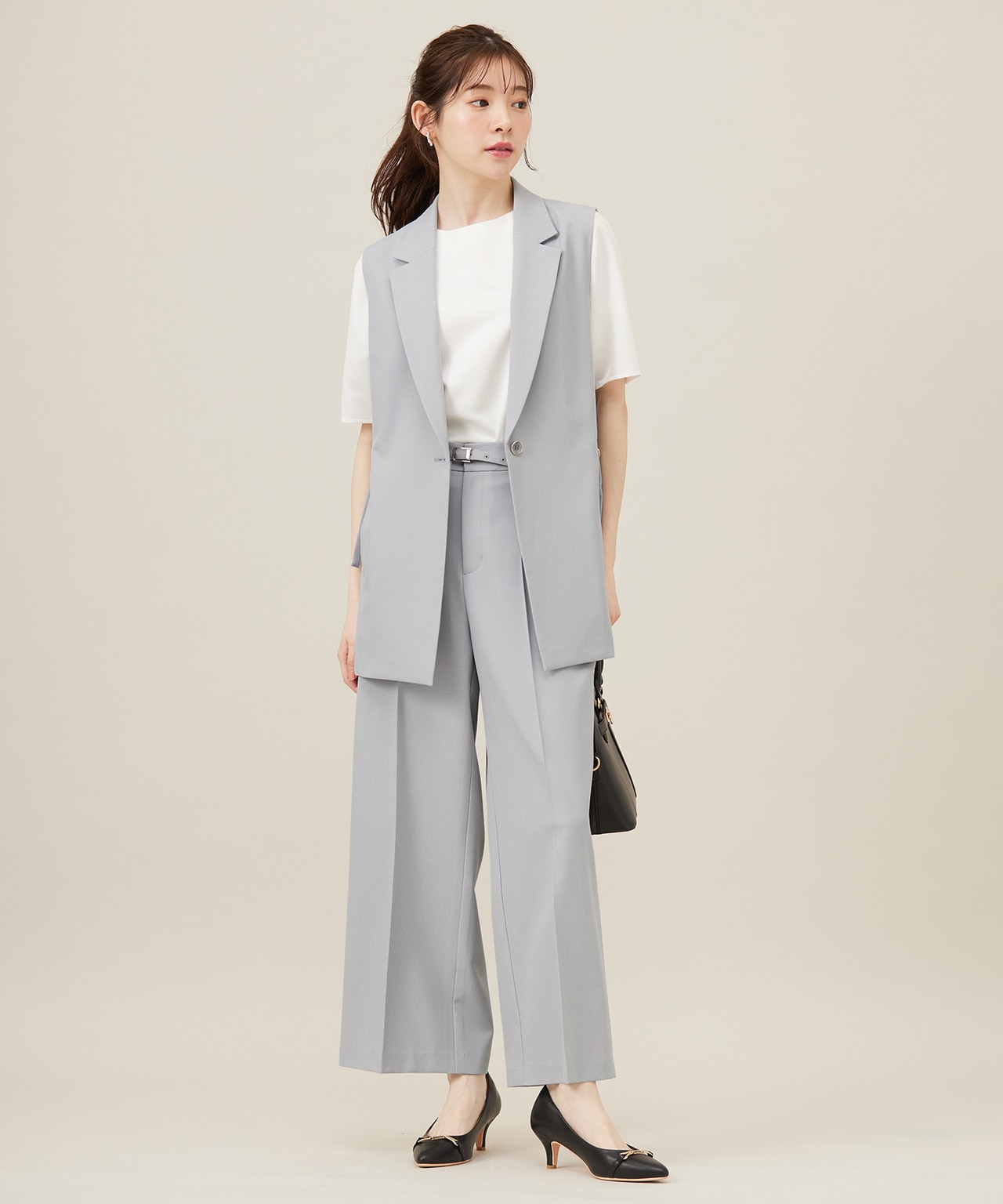 【UVカット・接触冷感・吸水速乾】スマートビューティストレッチ ジレ