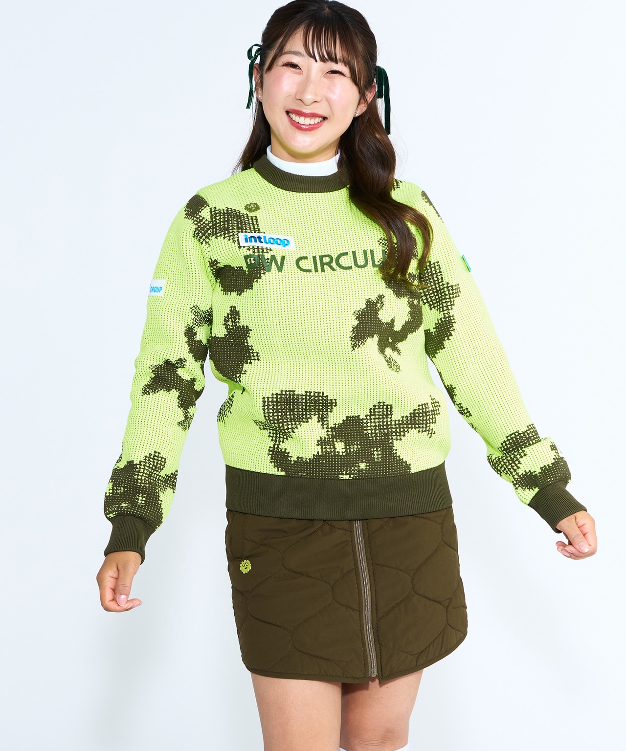 ゴルフ,秋ゴルフ,PWCIRCULUS,ピーダブ,PW,ゴルフウェア,レディース,メンズ,Ladies,mens,永嶋花音,ウェア着用カット01