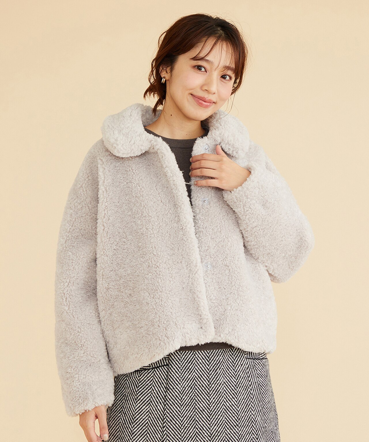 【古畑星夏さん着用】ボア ブルゾン