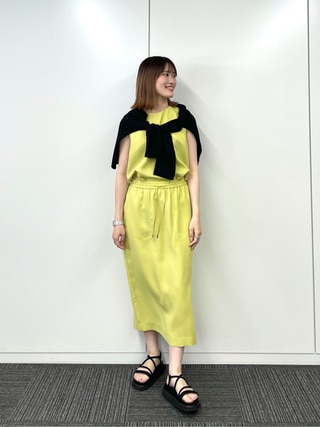 【マガジン掲載】Fluid Back Satin ノースリーブ ブラウス（番号CK23）