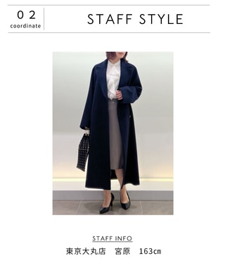 ゆったりとこなれるウールコート | ONWARD CROSSET