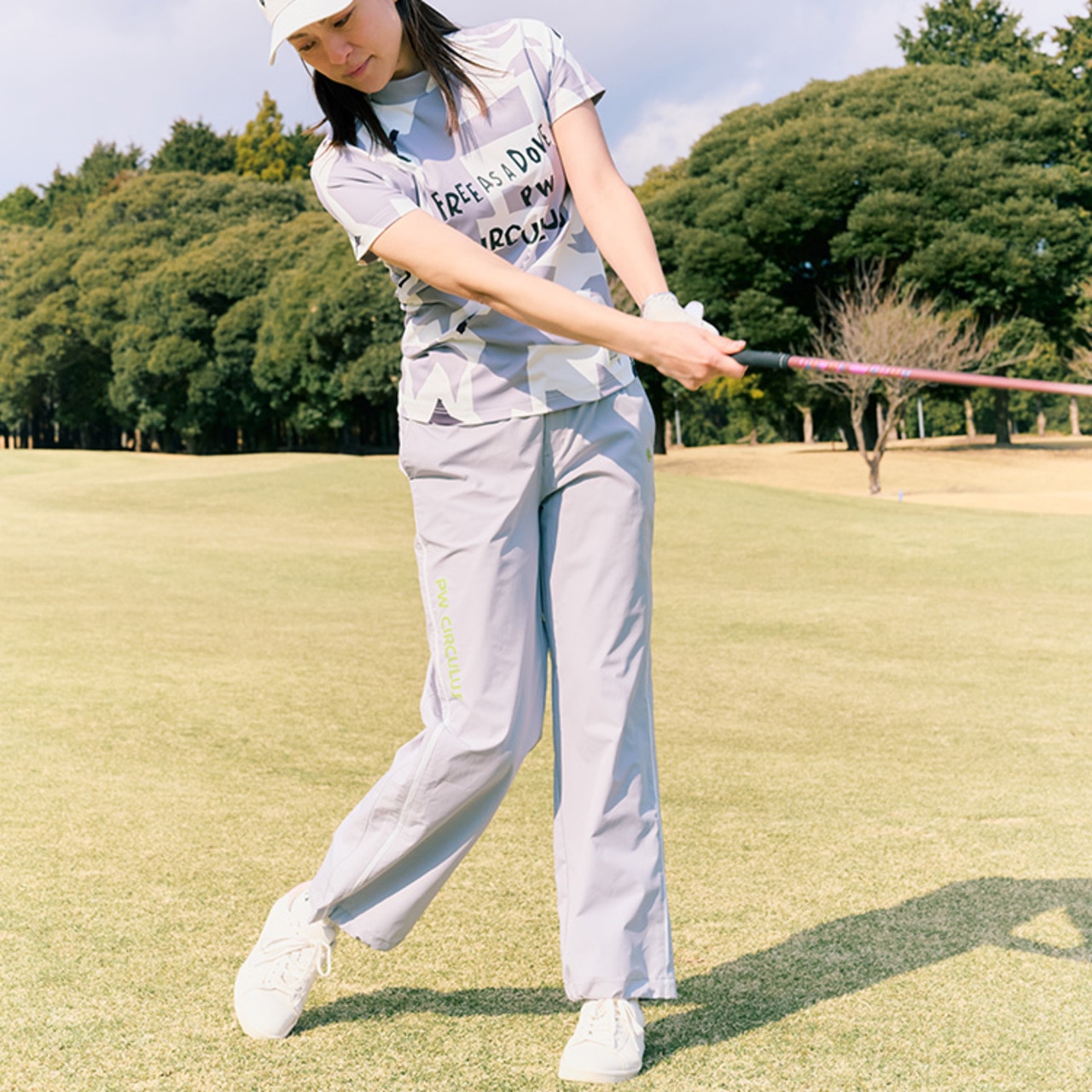 PWCIRCULUS,ピーダブ,PW,ゴルフウェア,パンツ,ゴルフパンツ,ボトム,WOMENS,LADIES,2026春夏,新作ウェア,機能性,花粉対策,花粉,ゴルフ