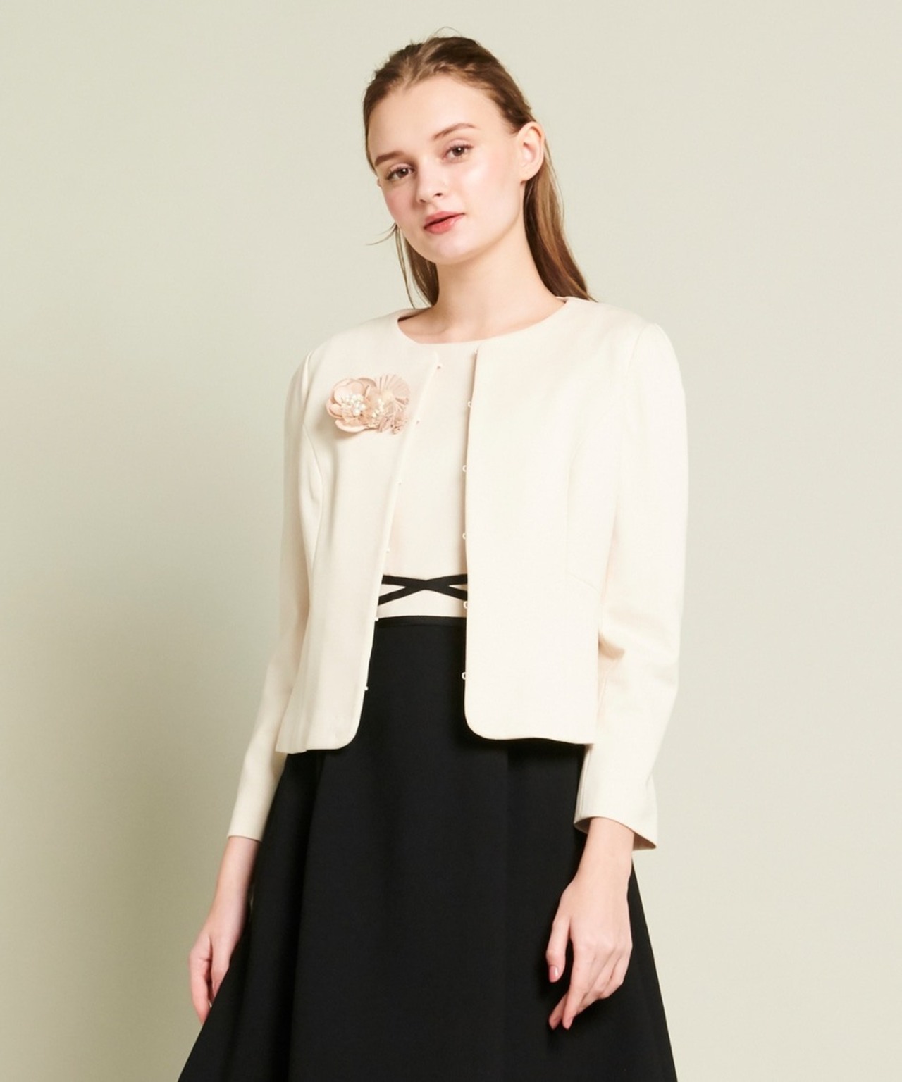 名品 定番 オススメ TOCCA トッカ ジャケット ノーカラー