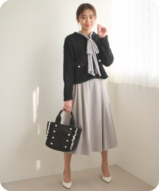 ミックスヤーンニット ジャケット