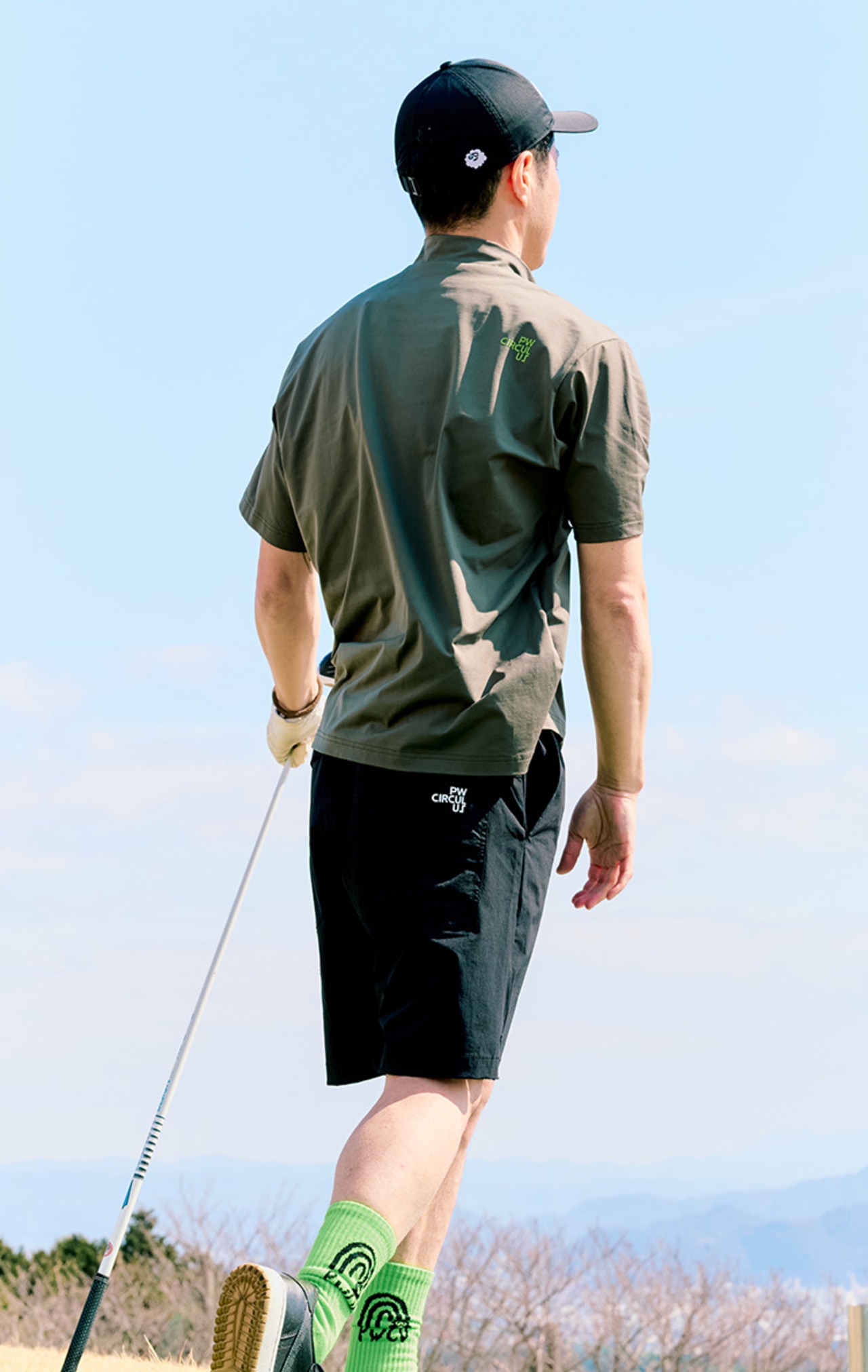 PWCIRCULUS,ピーダブ,PW,ゴルフウェア,吸水速乾,ゴルフトップス,モックネック,MENS,2026春夏,新作ウェア,機能性