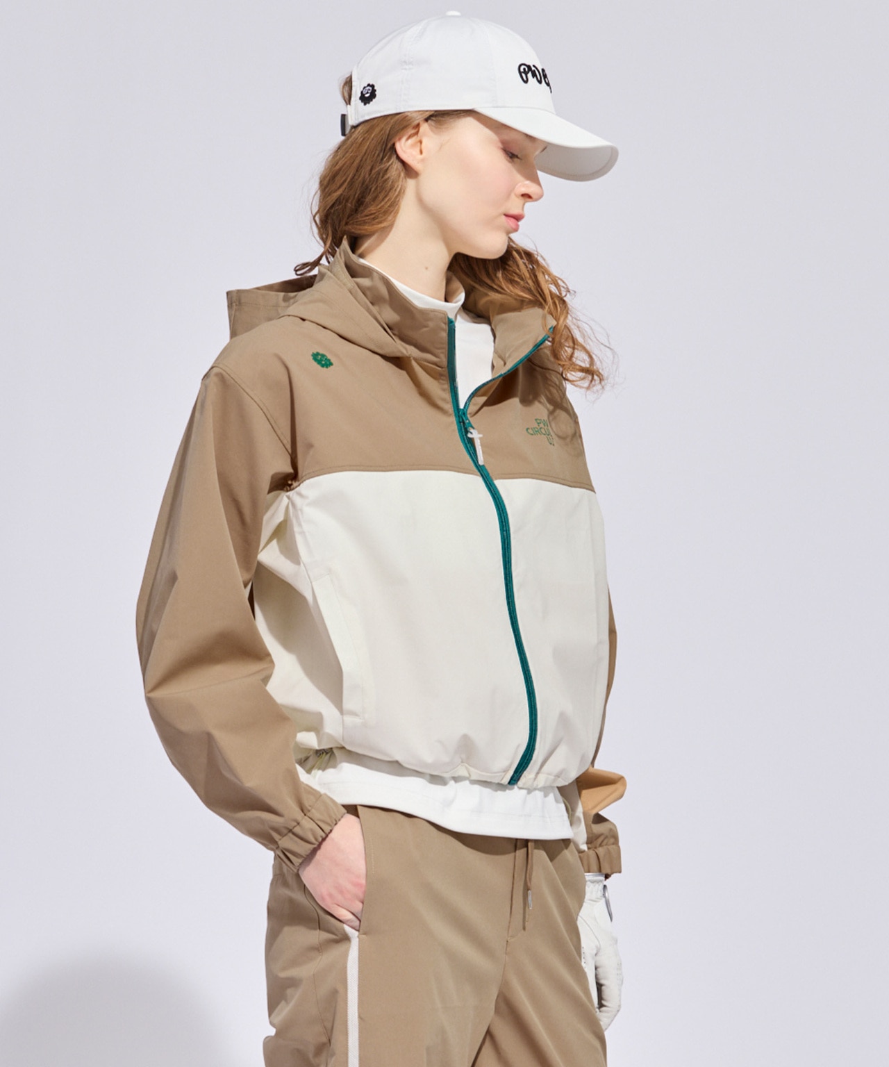 PWCIRCULUS,ピーダブ,PW,ゴルフウェア,ゴルフウェア,春,花粉対策,花粉が付きにくいブルゾン