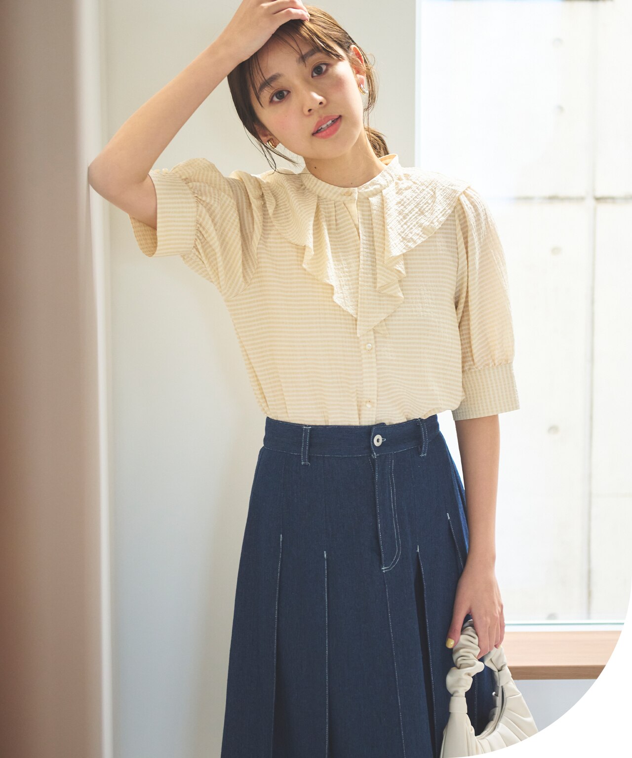 ラッフルフリル ブラウス