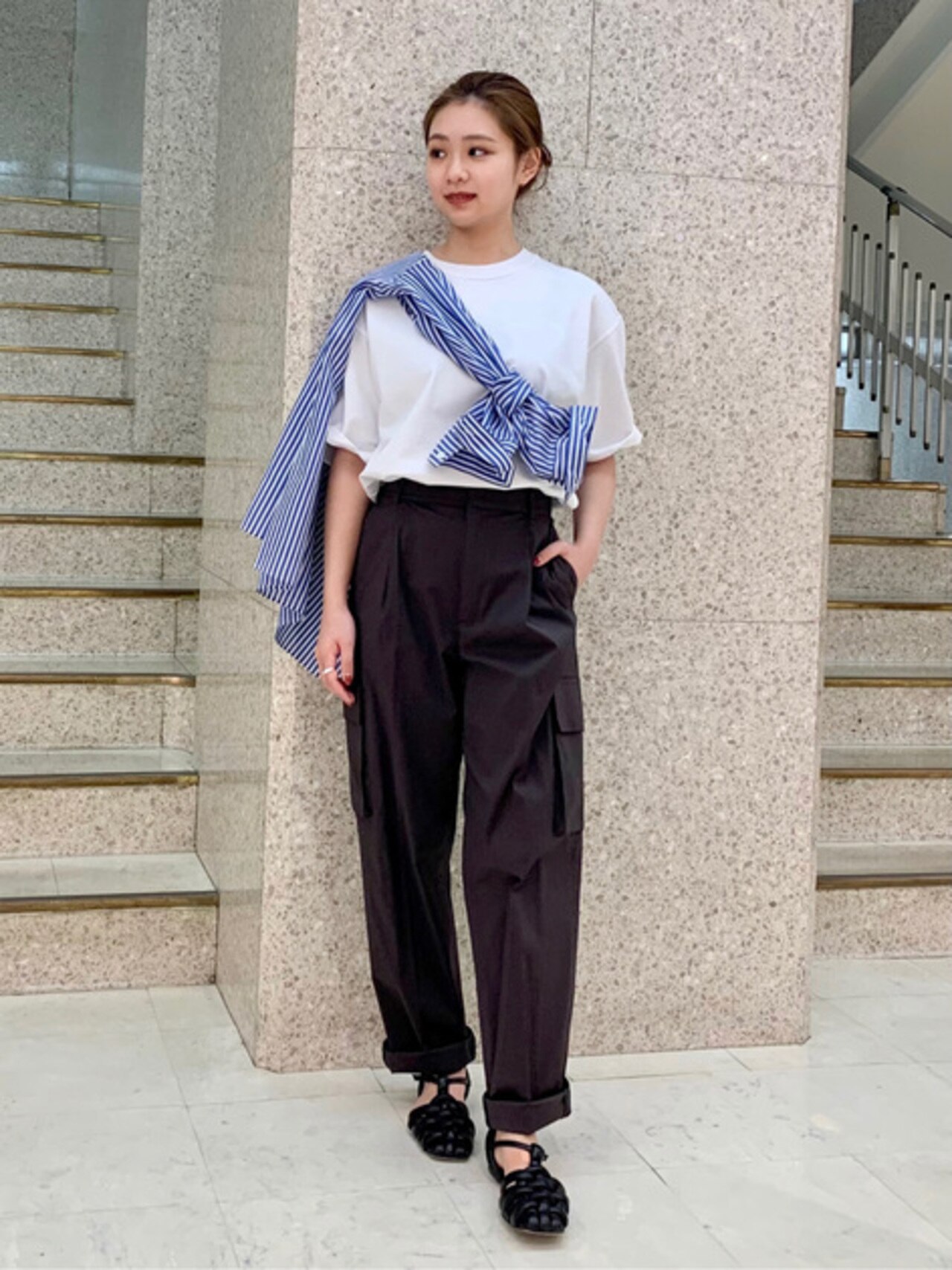 【ONWARD MAG】オーバーサイズ コットンクルーネック TEE(番号2K78)