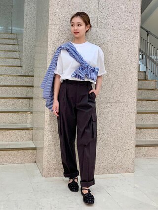 【ONWARD MAG】オーバーサイズ コットンクルーネック TEE(番号2K78)