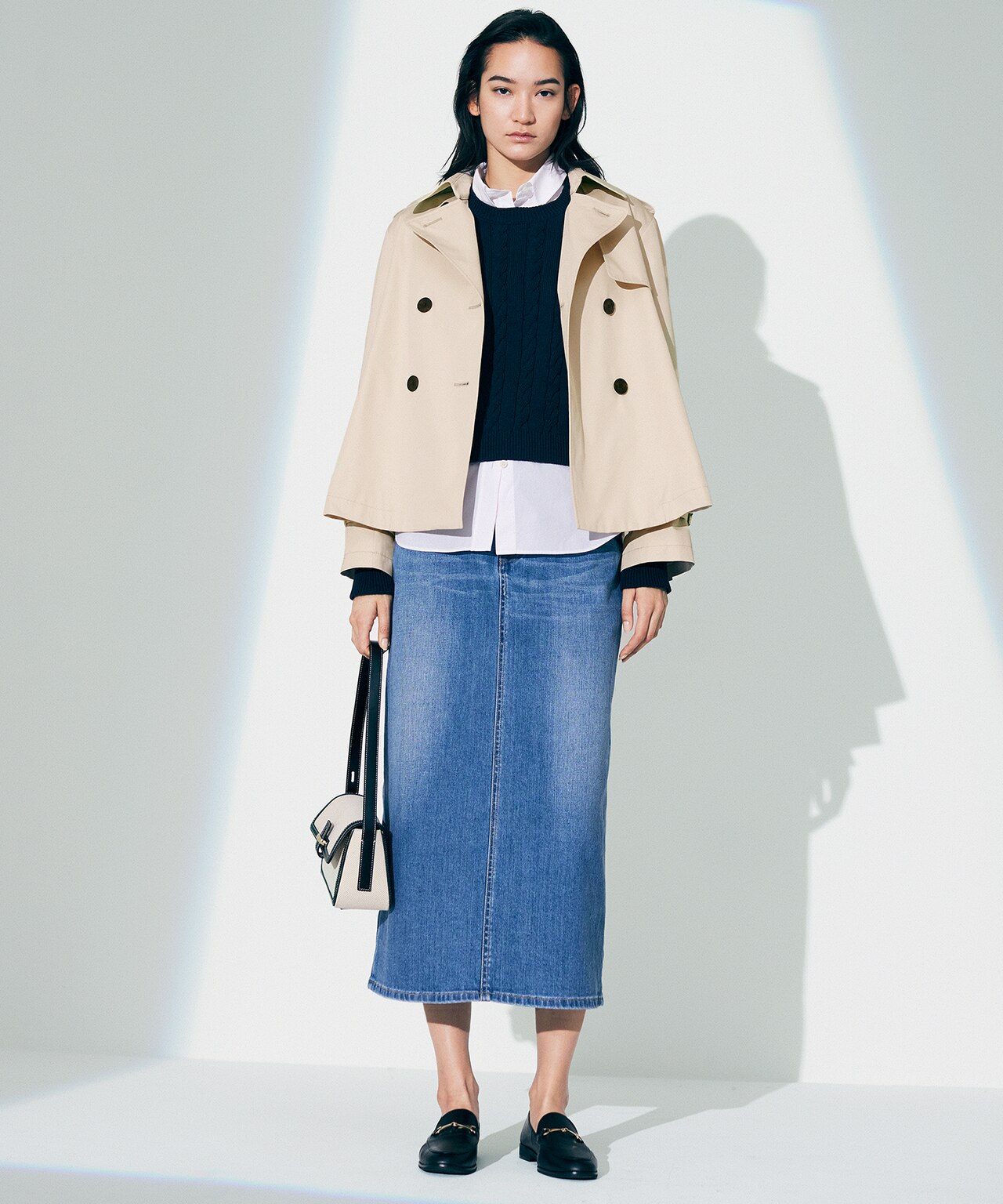 美品❣️23区ニットワンピース自由区組曲アンタイトルインディヴィジェイプレスICB タートルネックルーズ ニットワンピ[品番：MKSW0040725]｜GYDA