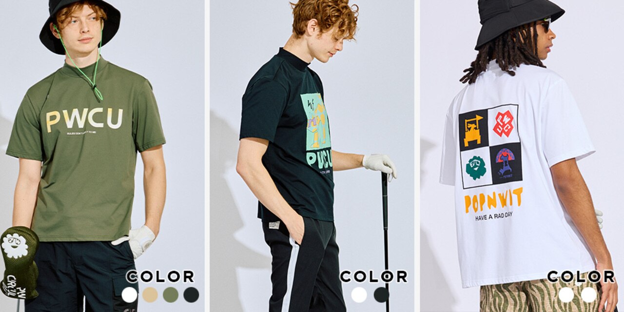 PWCIRCULUS,ピーダブ,PW,ゴルフウェア,モックネック,おススメ,MENS,WOMENS,Ladies,2025春夏,新作ウェア