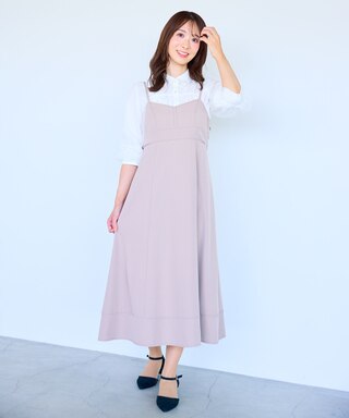 バックリボン キャミワンピース