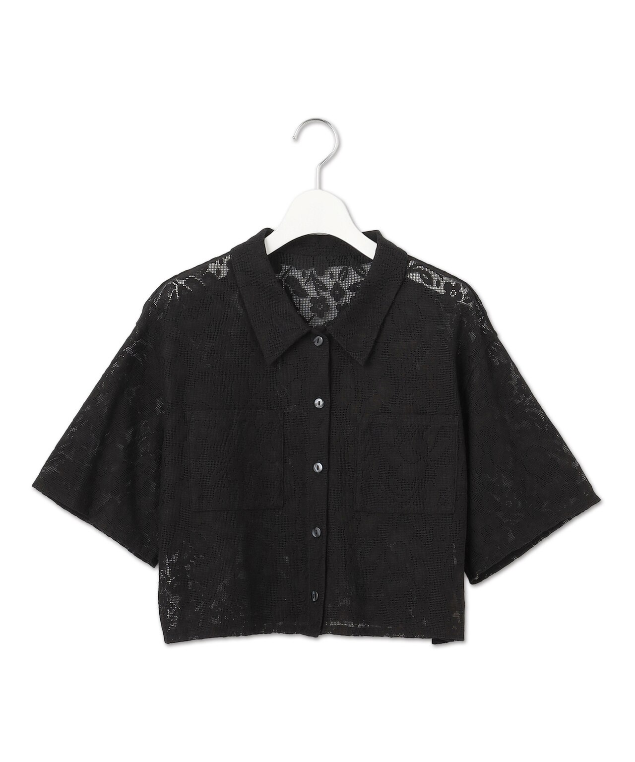 フラワーレース シャツ