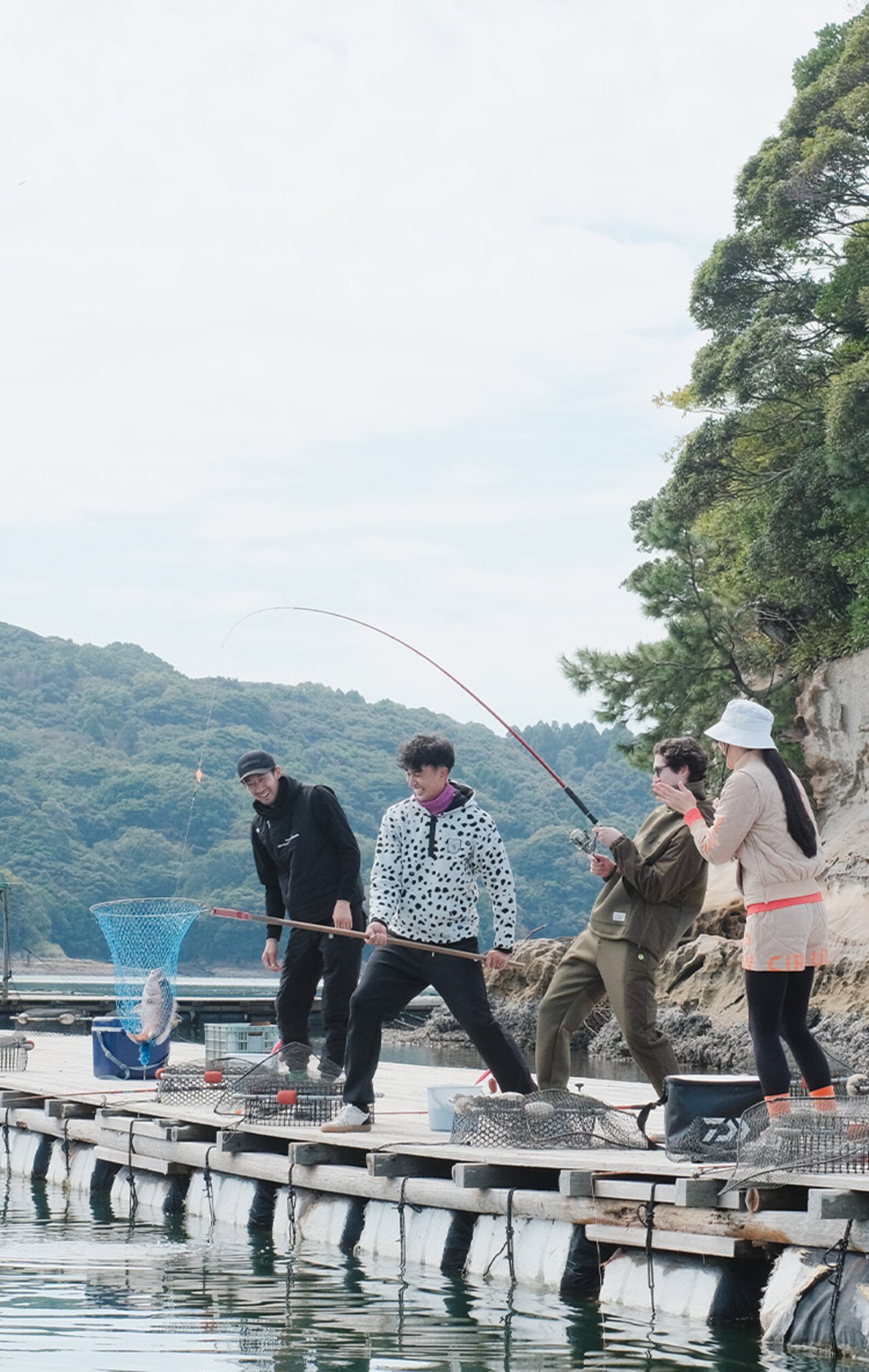 PWCIRCULUS,ピーダブ,PW,ゴルフウエア,POP&WIT&TRIPの第2弾,仮屋湾遊漁センター,みんなで釣りのシーン2