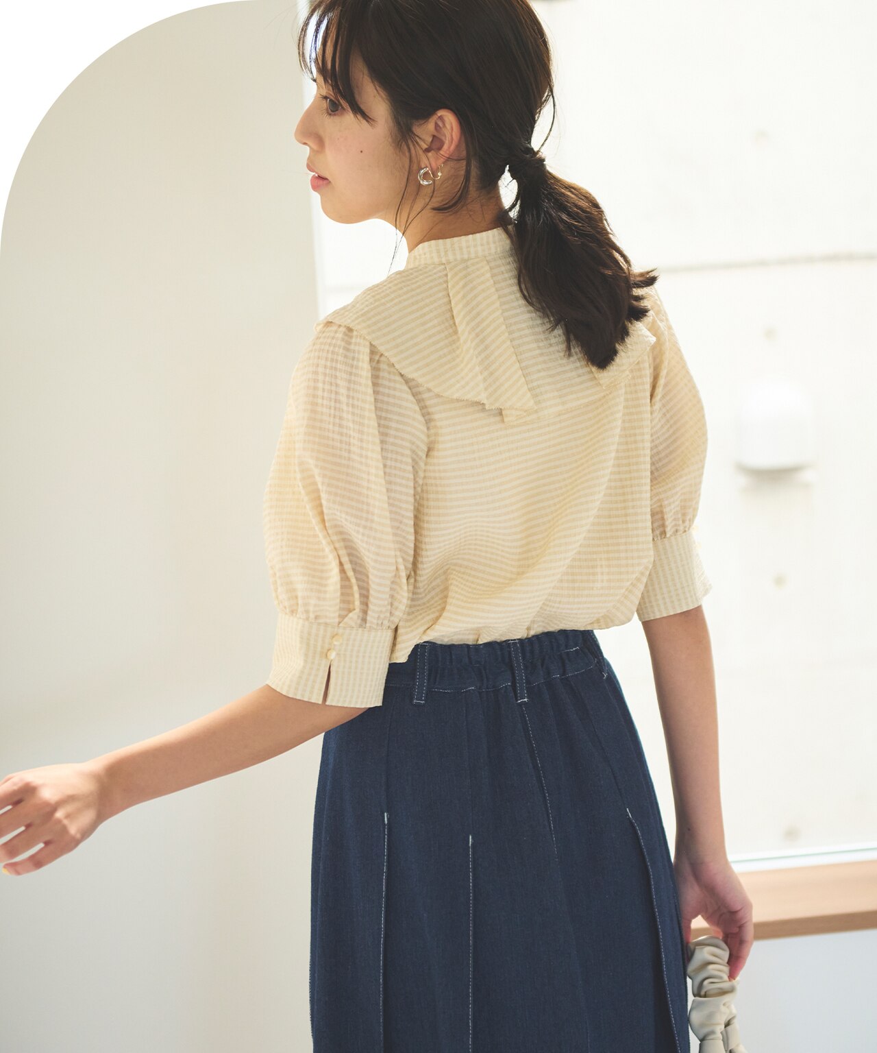 ラッフルフリル ブラウス