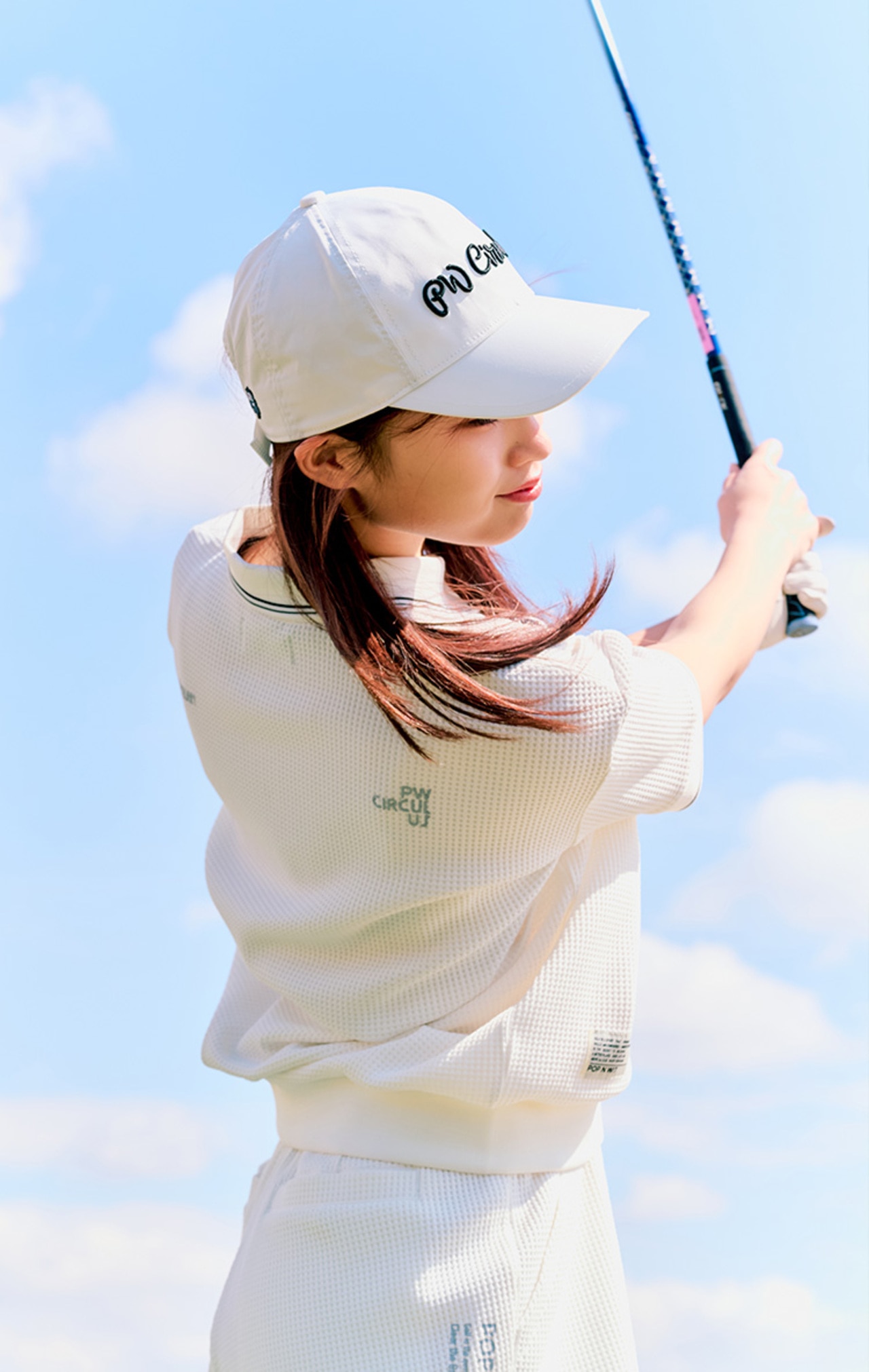 PWCIRCULUS,ピーダブ,PW,ゴルフウェア,ゴルフトップス,ワッフル素材,快適,WOMENS,2026春夏,新作ウェア,機能性