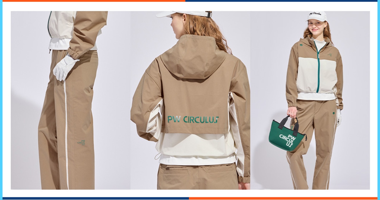 PWCIRCULUS,ピーダブ,PW,ゴルフウェア,ゴルフウェア,春,花粉対策,花粉が付きにくいブルゾン