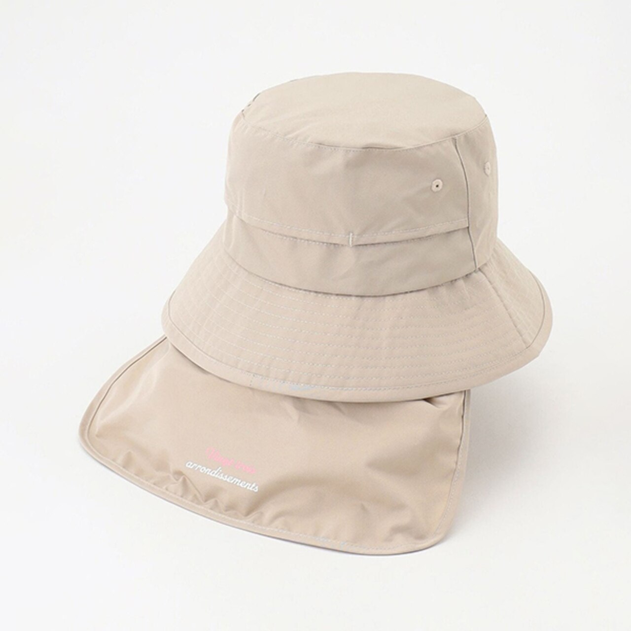 【UNISEX】バックシェード付き【撥水/UVケア】UVハット