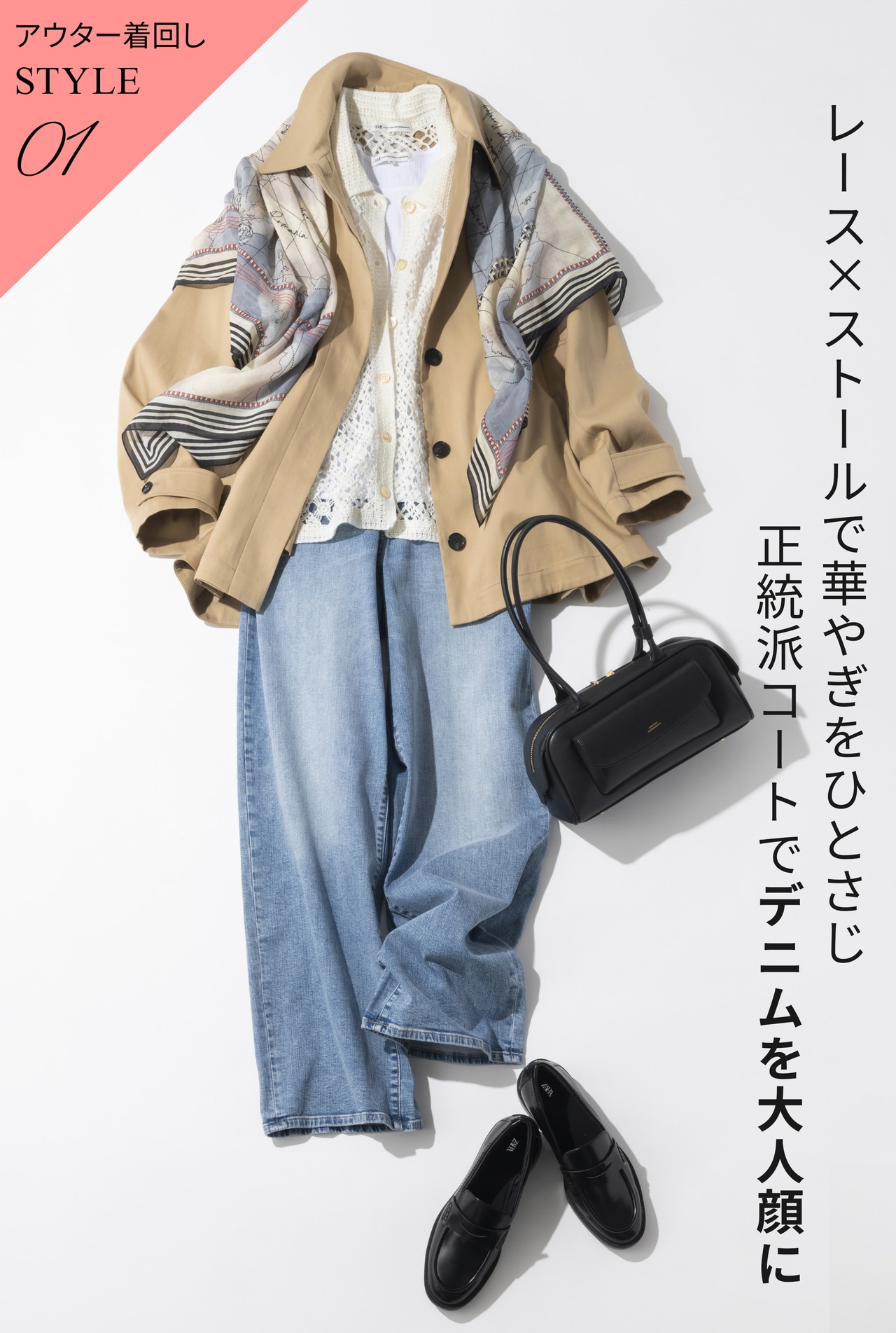 ミドル丈コート