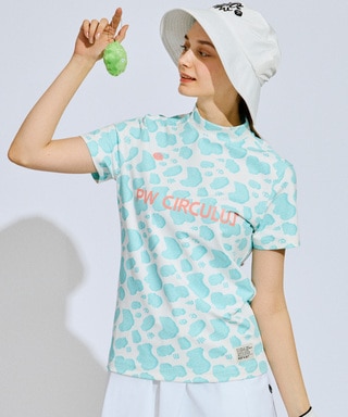 PWCIRCULUS,ピーダブ,PW,ゴルフウエア,モックネック,おススメ,LEDIES,WOMENS,2025春夏,新作ウエア,アニマル柄