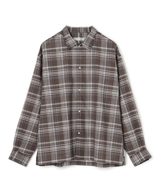 イージーケア エアリーシアーシャツ ブラウンチェック（330）