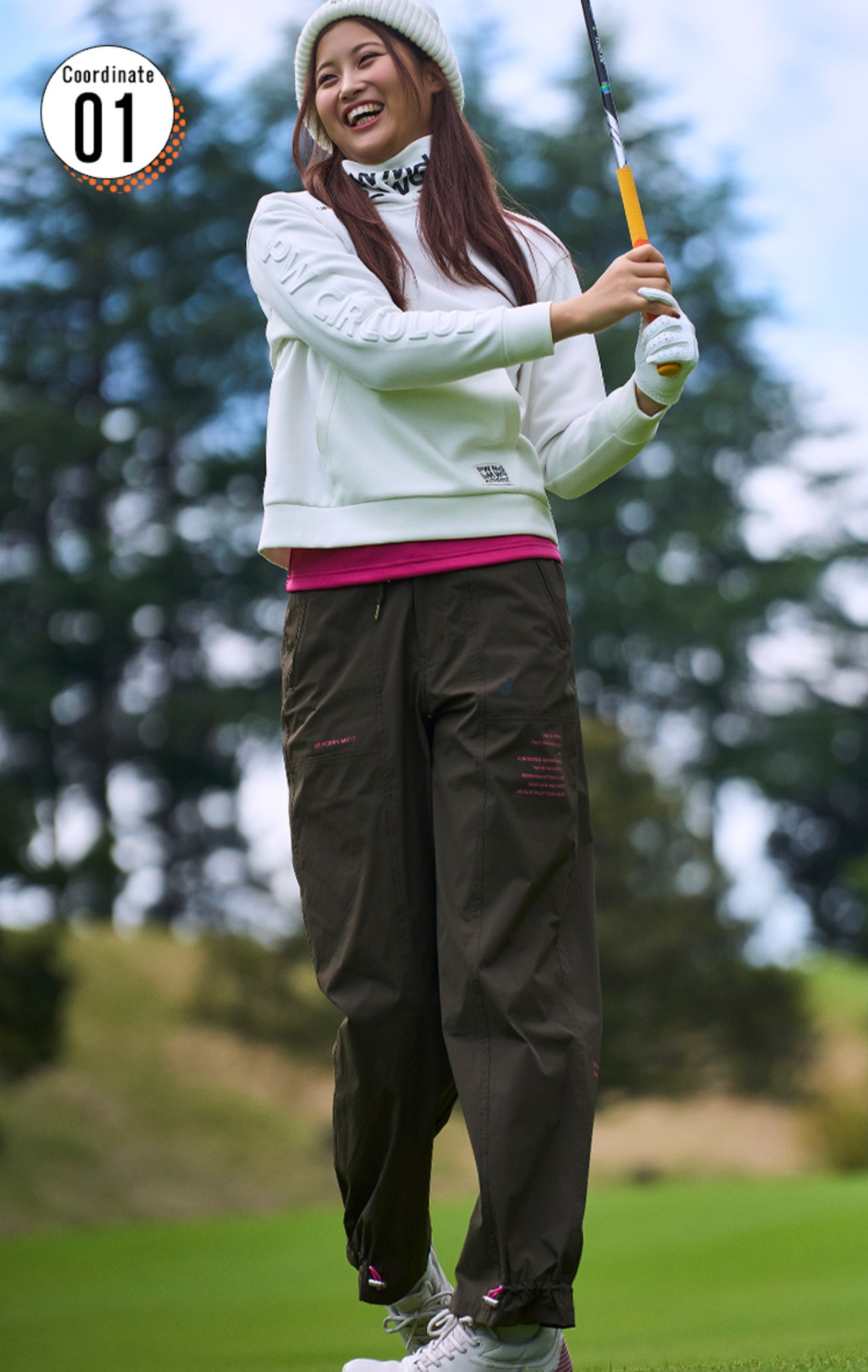 PWCIRCULUS,ゴルフウエア,気温別コーディネートの画像,そろそろ準備15℃~10℃コーデ1