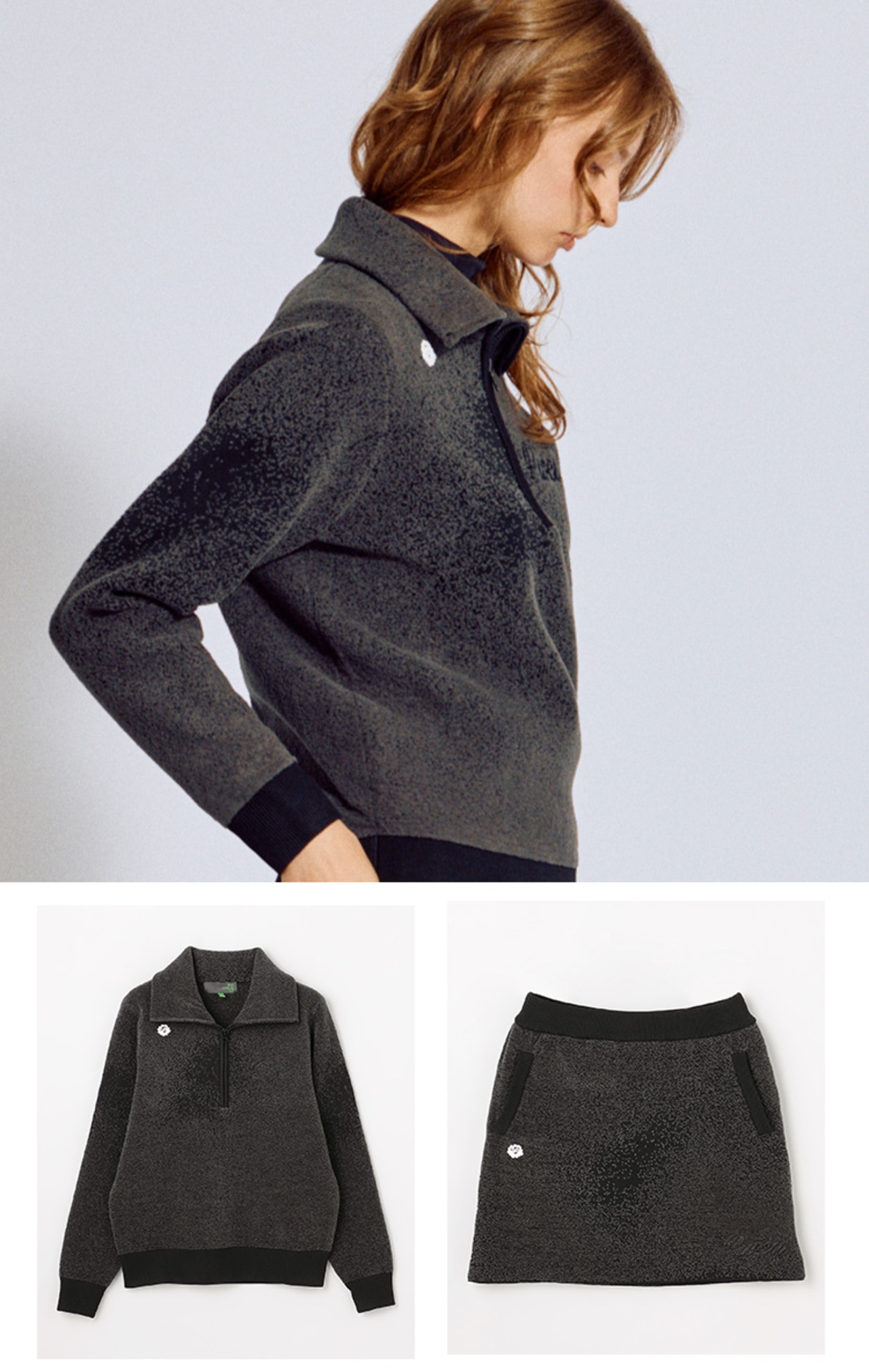 PWCIRCULUS,ピーダブ,PW,ゴルフウエア,ゴルフウェア,気温,最低気温,LADIES,WOMENS,ニット,グラデーションニット