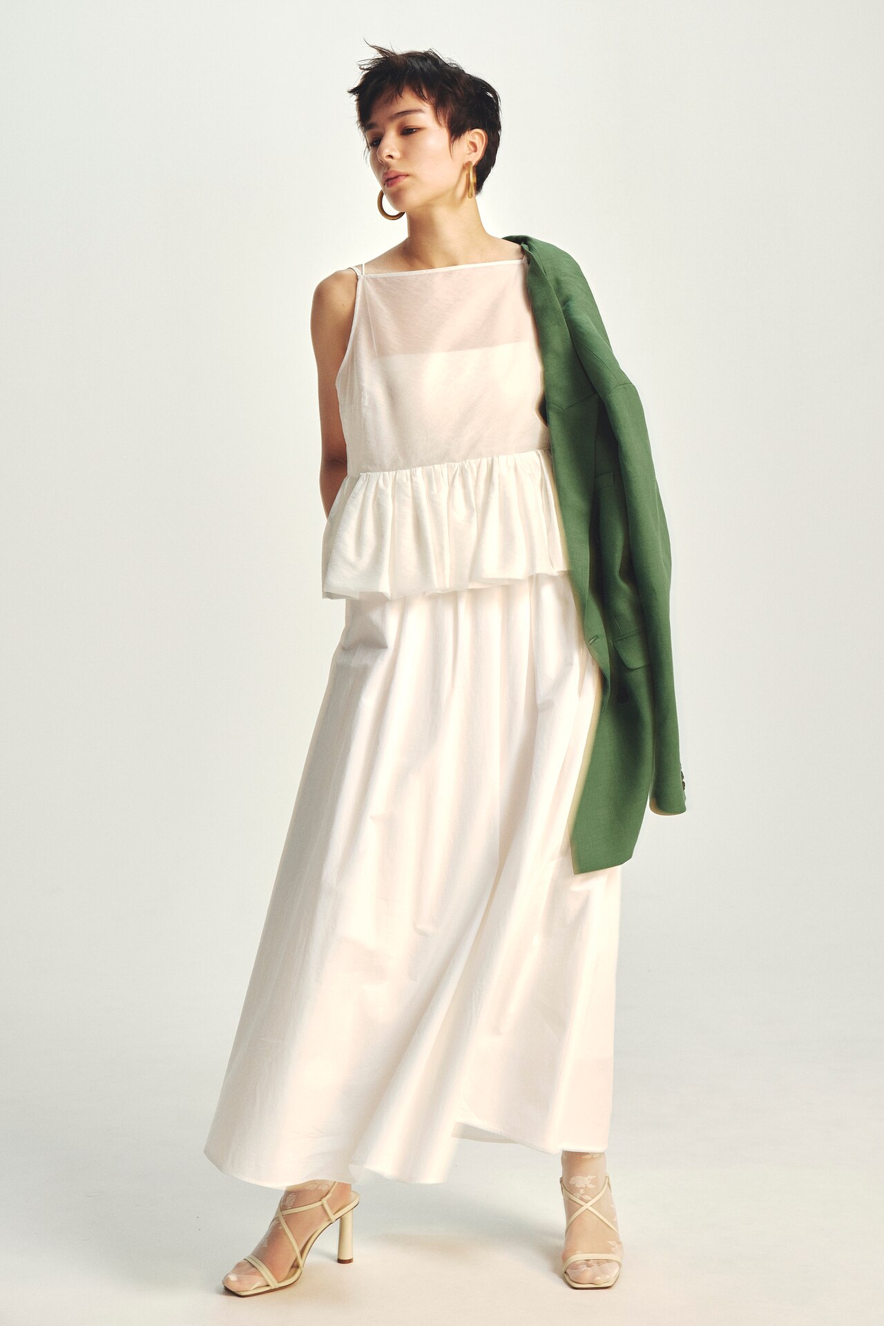 【洗濯機洗い可】カラータイプライター フレアスカート