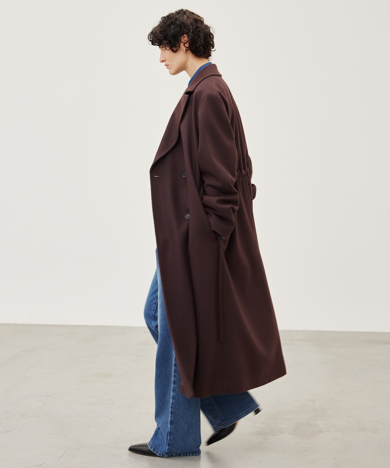 ゆったりとこなれるウールコート | ONWARD CROSSET